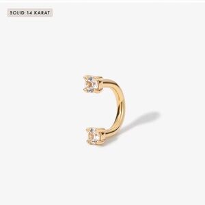 Adornmonde Frankie u hoop diamond piercing